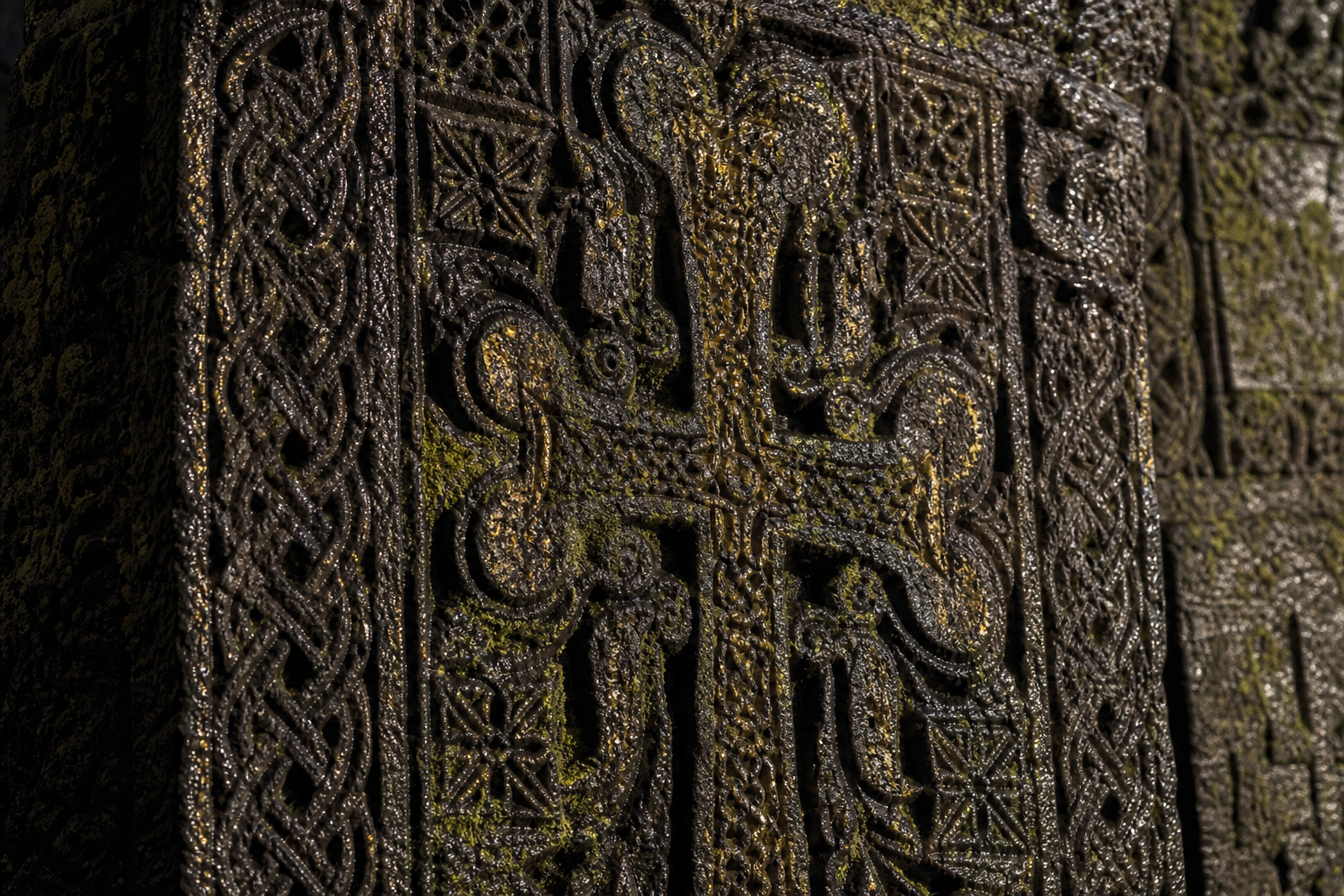 Carved Armenian khachkar