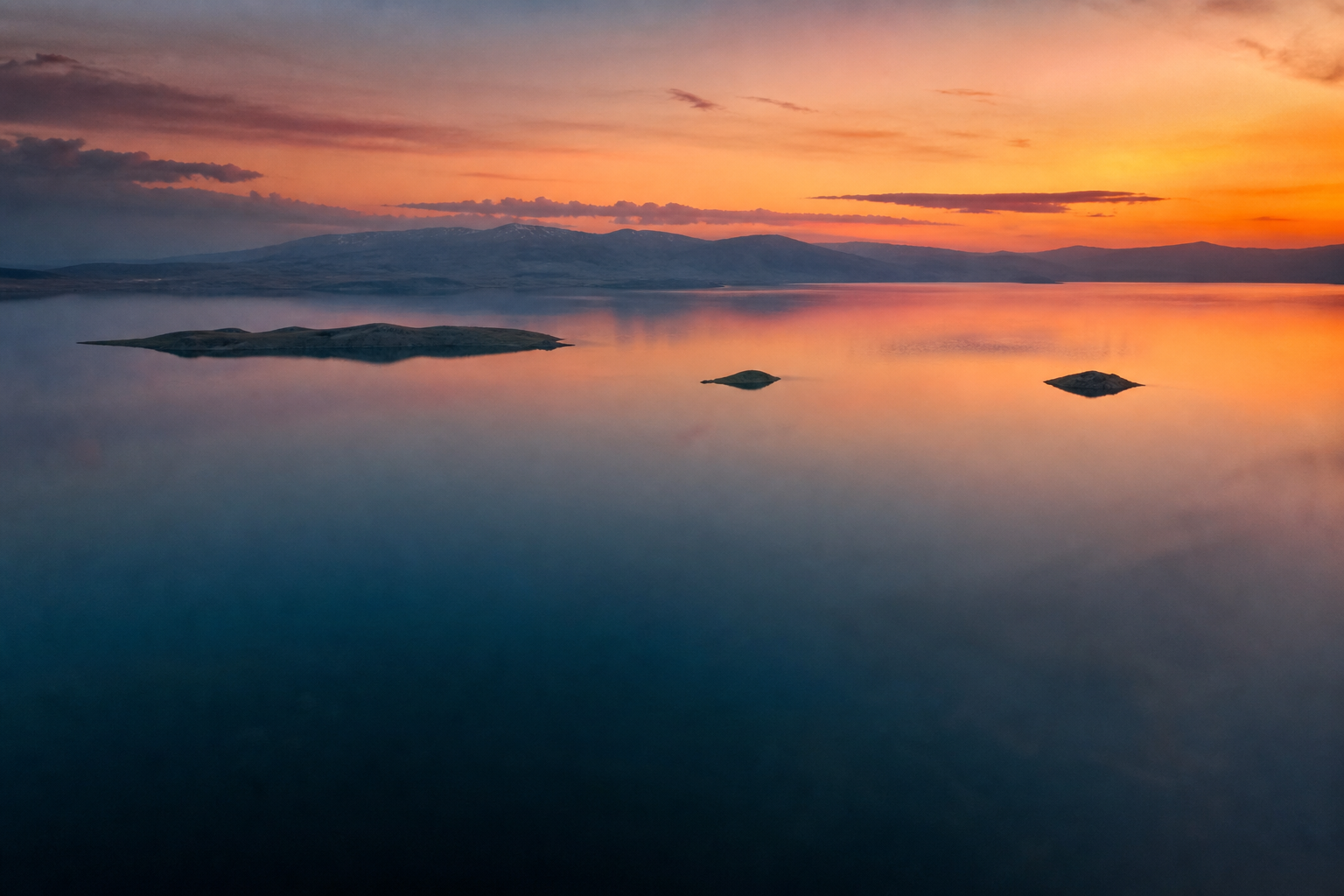 Lake Sevan at dusk